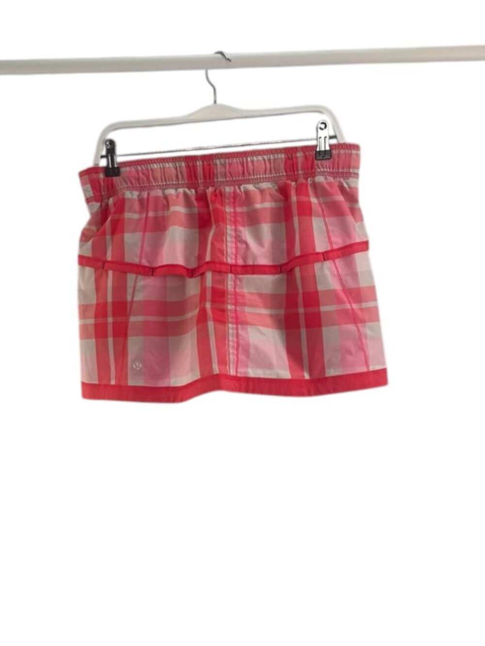 LULULEMON  Pace Rival Skirt | Pink Plaid Tennis & Golf Skort | Size 8